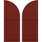 Ekena Millwork Americraft 6-Board (2 Batten) Wood Joined Board-n-Batten Shutters w/ Arch Top, ARW101BQ621X77MRH, PR ARW101BQ621X77MRH - alternate 1